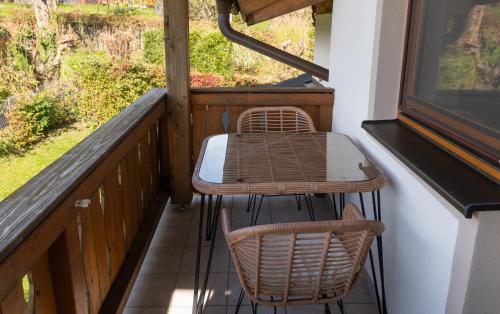 ระเบียง/ชานเรือน, Große Wohnung mit Bergblick in ฟราสดอร์ฟ