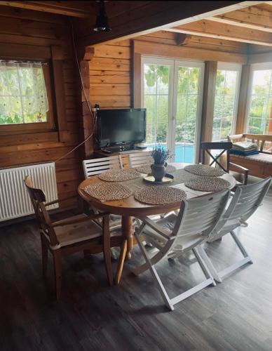 Közös társalgó / TV, Mediterrán Vendégház (Mediterran Vendeghaz) in Zebegény