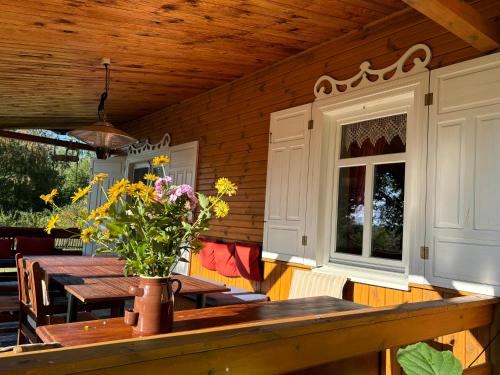 Rõdu/terrass, Wakacyjny Dom w Sakach in Kleszczele