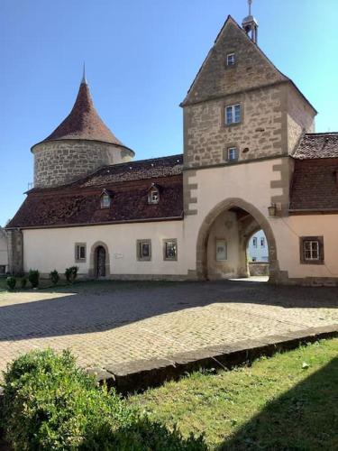 Viesnīcas āriene, Ferienwohnung im Schloss Obersontheim in Bühlertann