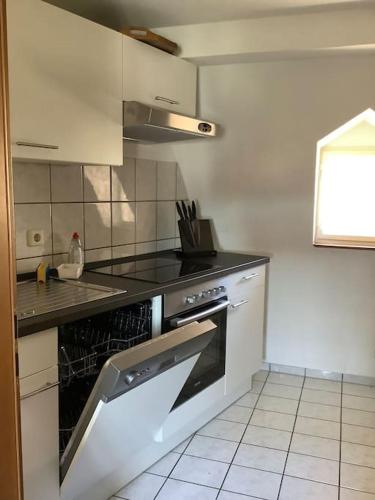 virtuve, Ferienwohnung im Schloss Obersontheim in Bühlertann