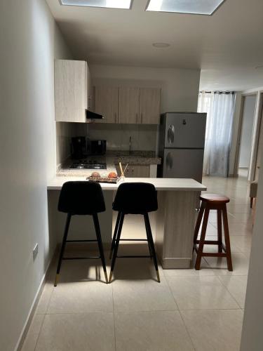 Kitchen, La Ma' Suites in Dosquebradas