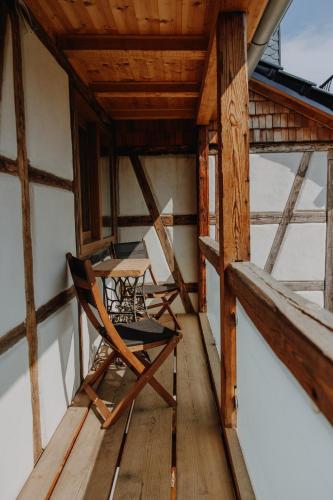 شرفة/ تراس, Ferienwohnung Linda in Ilmenau