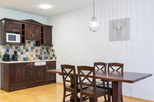 ห้องครัว, International House Sölden Deluxe Apartment ZW 13 (International House Solden Deluxe Apartment ZW 13) in ซวิเซลชไตน์