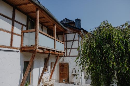 شرفة/ تراس, Ferienwohnung Linda in Ilmenau