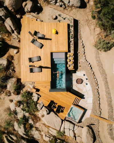 Mod West Ranch Breathtaking Boulder Playground in Pioneertown, USA