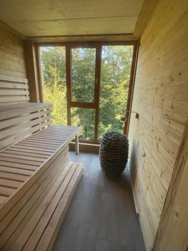 sauna, Hotel Kreuzbergbaude beim Berzdorfer See mit Wohlfühl Sauna (Hotel Kreuzbergbaude beim Berzdorfer See mit Wohlfuhl Sauna) in Lohmen