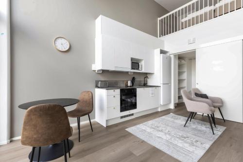 Konyha, Kotimaailma - Studio with loft and patio for 2 pax in Turku