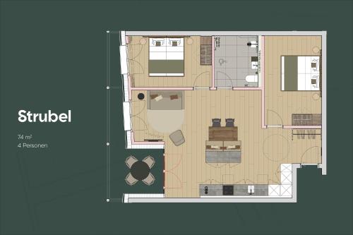 2 bedrooms, 2 beds