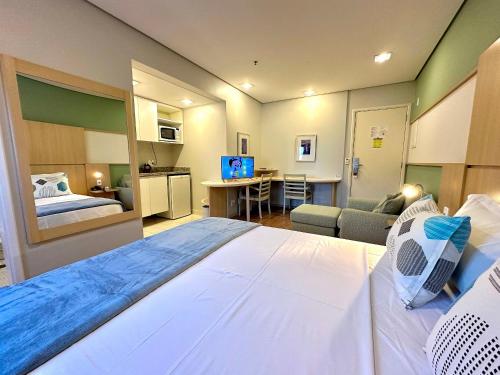 Flat Moderno Nações Unidas c/ Limpeza Diária e Rooftop, São Paulo