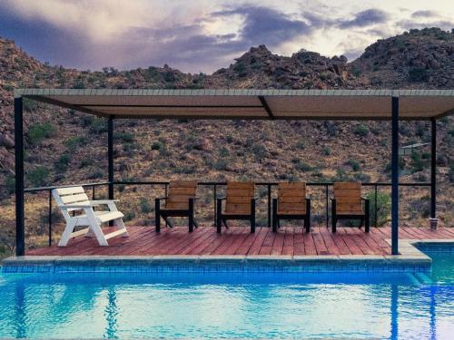 Piscine, Stofpad Lodge and Camping in Solitaire