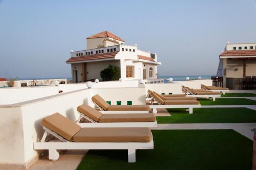 Létesítmények, Elaria Hotel Hurgada in Hurghada vízparti része