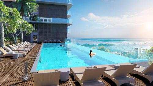 BeachSide Suites - CSJ Vũng Tàu Tower, Ocean-Sky View and BeachFont