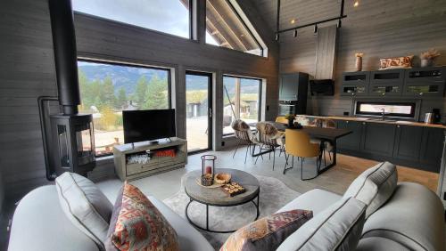 Instalaciones, Stylishly furnished chalet with a large terrace in Vrådal (Stylishly furnished chalet with a large terrace in Vradal) in Vradal