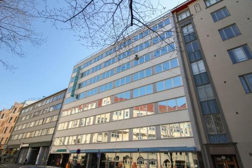 Exterior view, Forenom Aparthotel Helsinki Kamppi near Temppeliaukio Church