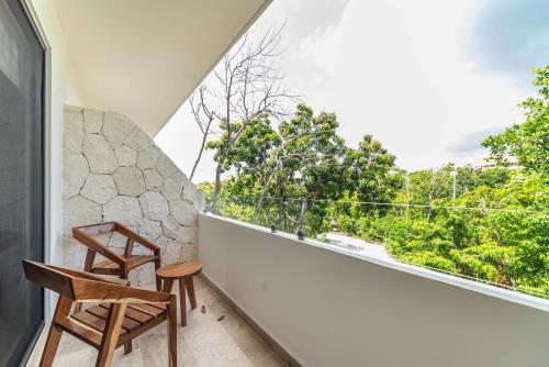2 BD with Balcony Gym Rooftop Pool, Tulum (foto 7)