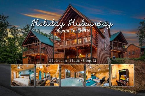 Holiday Hideaway 3 BR - Best Location and Views, Hot Tub, Theater, Sleeps 12 in Pigeon Forge, USA