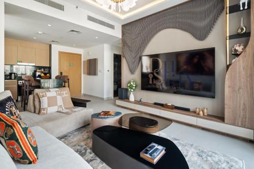 Dubai Creek Poolside view Apartment - By DuStay, Dubaj (fotografie 9)
