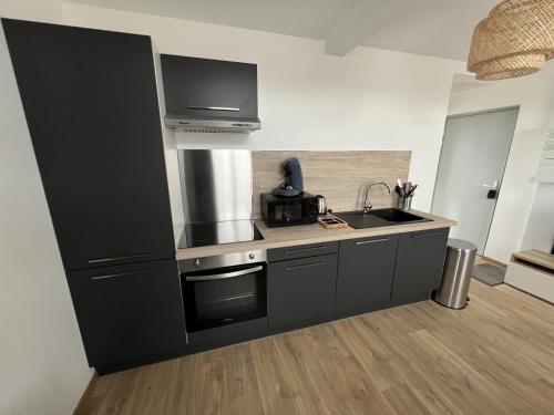 Konyha, Le Refuge Littoral - Appart 2p Montreuil-sur-Mer in Ecuires