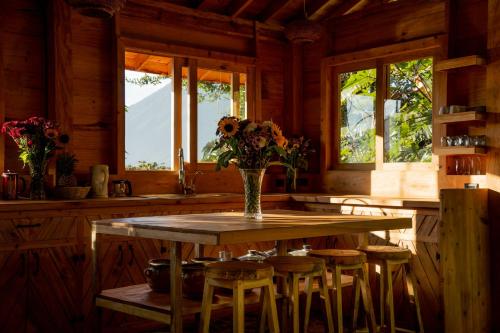 Konyha, Fuego Atitlan Eco-Hotel in San Marcos La Laguna