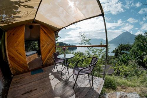 Erkély/terasz, Fuego Atitlan Eco-Hotel in San Marcos La Laguna