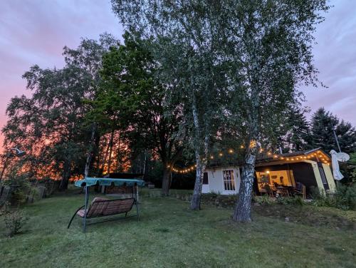 Flämingpanorama - Ländliches Gartenhaus mit Kamin und Naturpanorama (Flamingpanorama - Landliches Gartenhaus mit Kamin und Naturpanorama) in Niedergorsdorf