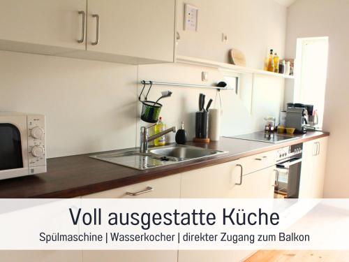廚房, Dießener Zinnmanufaktur - Gemütliche Ferienwohnung mit Parkplatz und Haustiere willkommen (Dießener Zinnmanufaktur - Gemutliche Ferienwohnung mit Parkplatz und Haustiere willkommen) in 迪森