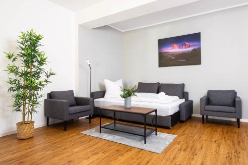 70 qm Wohlfühlperle - ruhig und trotzdem schnell im Zentrum - großer Balkon, Drážďany (fotografie 2)