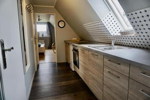 Konyha, Ferienwohnung Deichblick Dagebüll (Ferienwohnung Deichblick Dagebull) in Dagebull