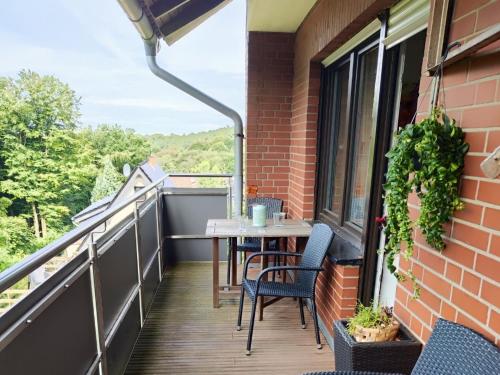 Erkély/terasz, tolle Ferienwohnung an den Dörenther Klippen (tolle Ferienwohnung an den Dorenther Klippen) in Ibbenbüren