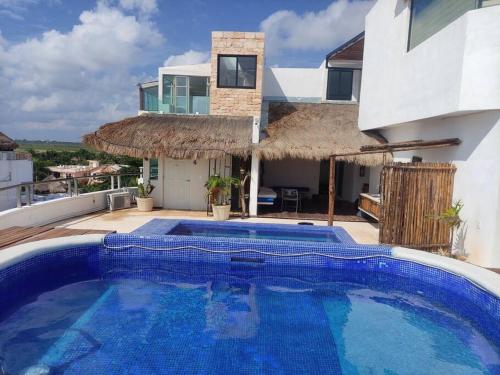 Bonita habitación con pequeña piscina a aire libre in Puerto Morelos, Mexico