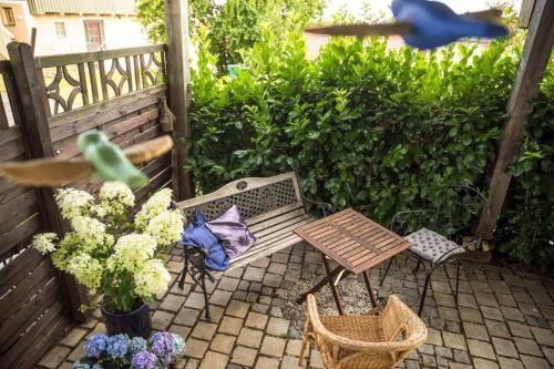 花園, Ferienwohnung Altes Schulhaus Greising in 代根多夫