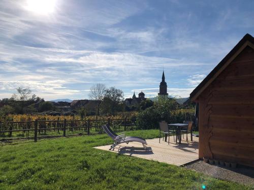 陽台/露台, Domaine Rosfelder - locations de gîte et cabane insolite (Domaine Rosfelder - locations de gite et cabane insolite) in 格爾茲韋萊