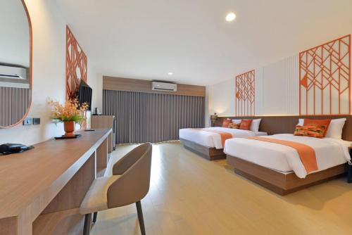 Kastel Pattaya Hotel Room Type - Deluxe Twin Room