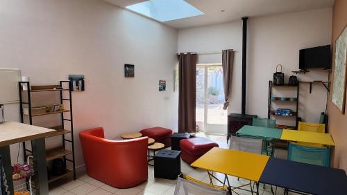Közös társalgó / TV, la ferme des ruelles in Moigny-sur-Ecole