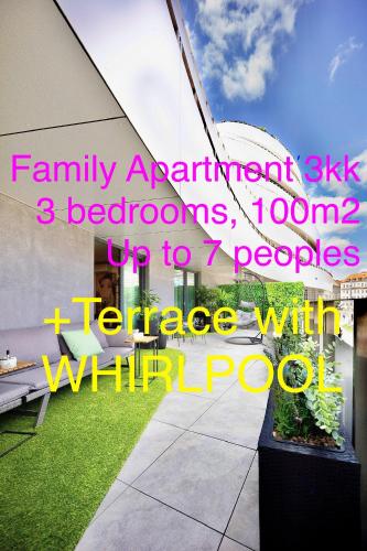 DH Family and Whirlpool Apartment 3kk - Videnska 2