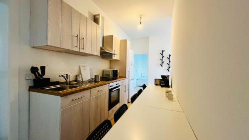 廚房, Work & Stay- vollausgestattet mit Garten & Parkplatz in 布蘭肯費爾德-馬洛