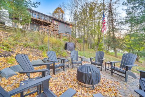 Waterfront Home with Fire Pit and Deck in Balsam Lake! in Balsam Lake, USA