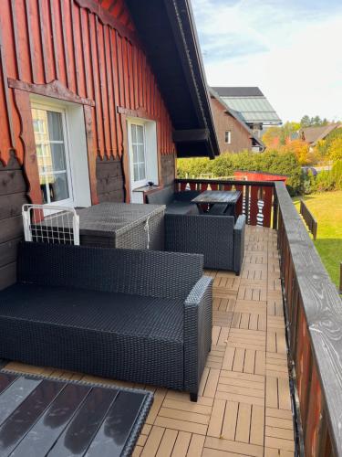 Balkons/terase, Pension Eliška (Pension Eliska) in Haračova