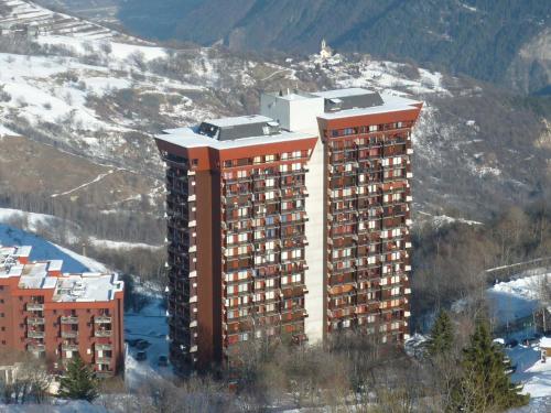 Studio 4/5 pers. Pied des pistes, Balcon, Animaux admis - FR-1-267-211 in Le Corbier