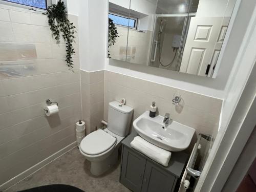 Bathroom, Secluded cosy extension with free parking, sleeps 4 in Hart