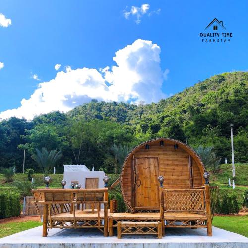 Kilátás, 22 négyzetméteres, 1 hálószobás Ház 1 fürdőszobával Palau területén (Quality Time Farmstay: Yard house #4) in Palau