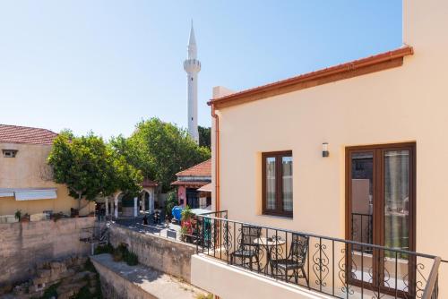 Unterkunft von außen, The Wine Hotel in Rhodos