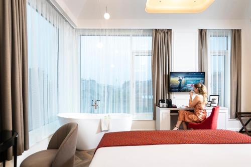 Bett, Three Corners Avenue Hotel in Budapest