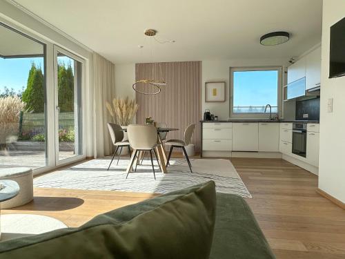 Iekārtas, "Wiesenblick" - Premium Apartments Seekirchen, mit Garten in Seekirchen Am Wallersee