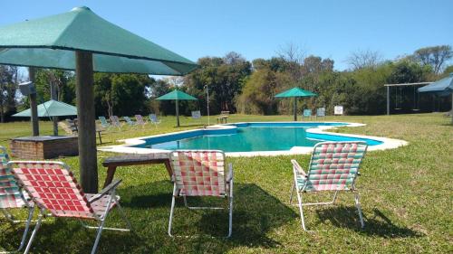 Swimming pool, Cabanas LAS PALMERAS in La Paz