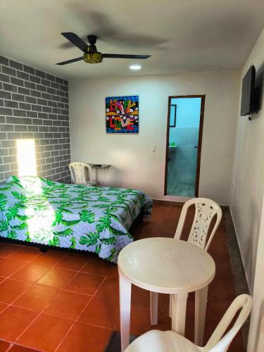 1 double bed