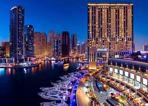 Address Marina Mall Suites - Full Marina Views, Balcony, Kitchen & Parking, Dubaj (fotografie 2)