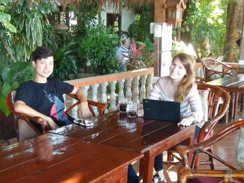Restaurant, Mut Mee Garden Guest House in Nong Khai
