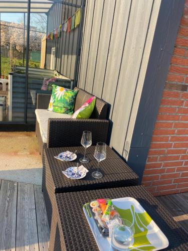 陽台/露台, Ferienwohnung in Breiholz zwischen den Meeren, am Nordostseekanal in 布賴霍爾茨